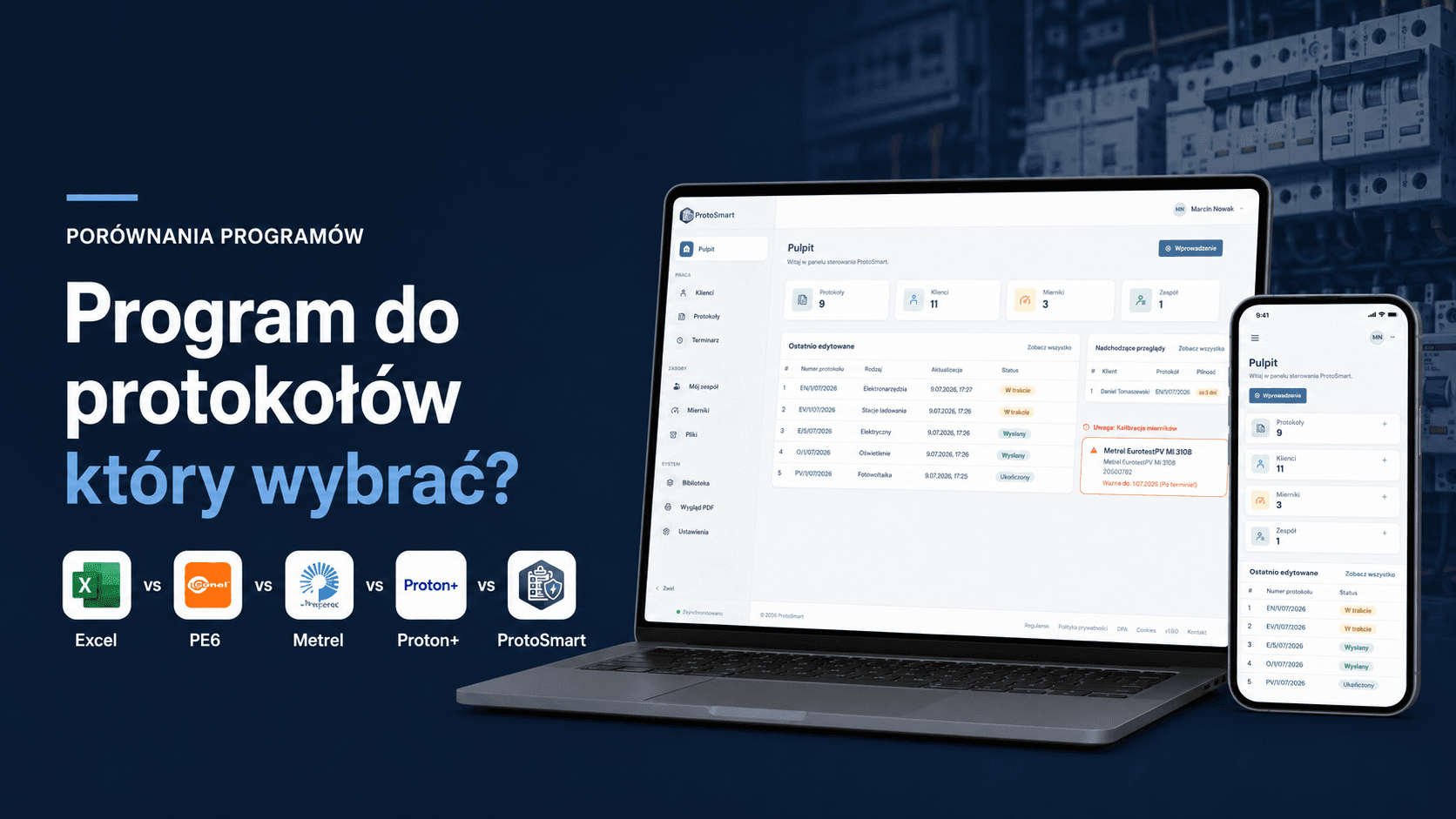 Program do protokołów elektrycznych - który wybrać